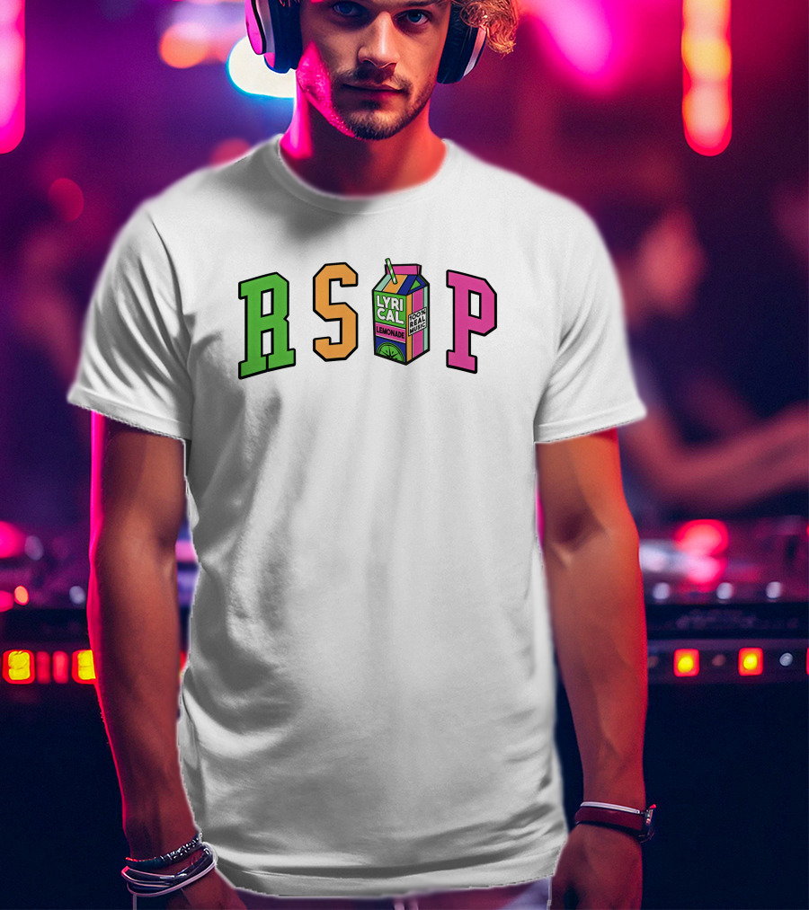 RSVP Lyrical Lemonade Drink Box Logo Cream Merch T-Shirt