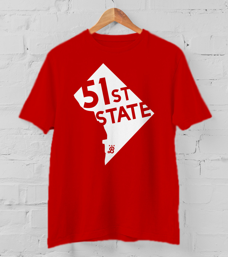 Juan Soto 51St State Wear Bailiwick Washington DC 51st State Outline T-Shirt