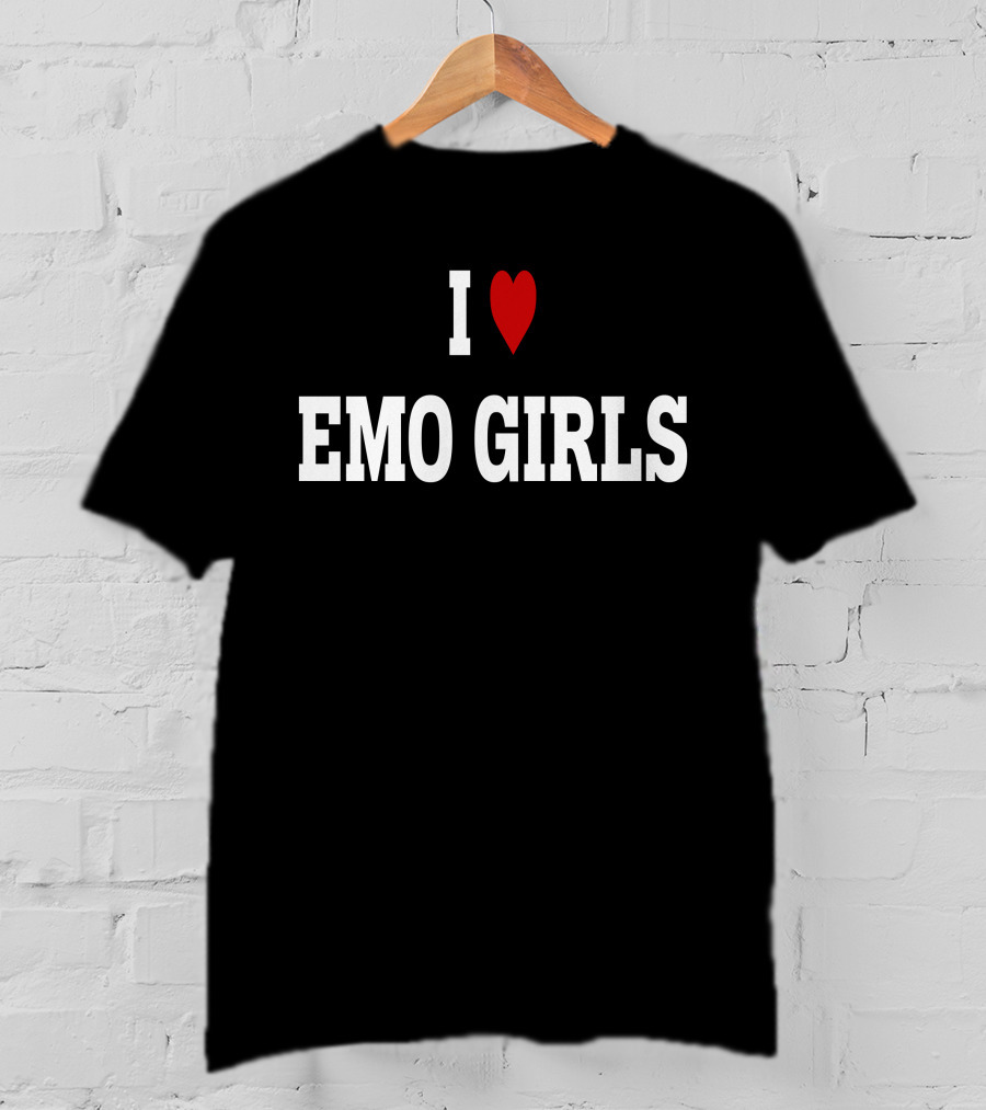 I Love Emo Girls Romancaandle Emo Culture Expression T-Shirt