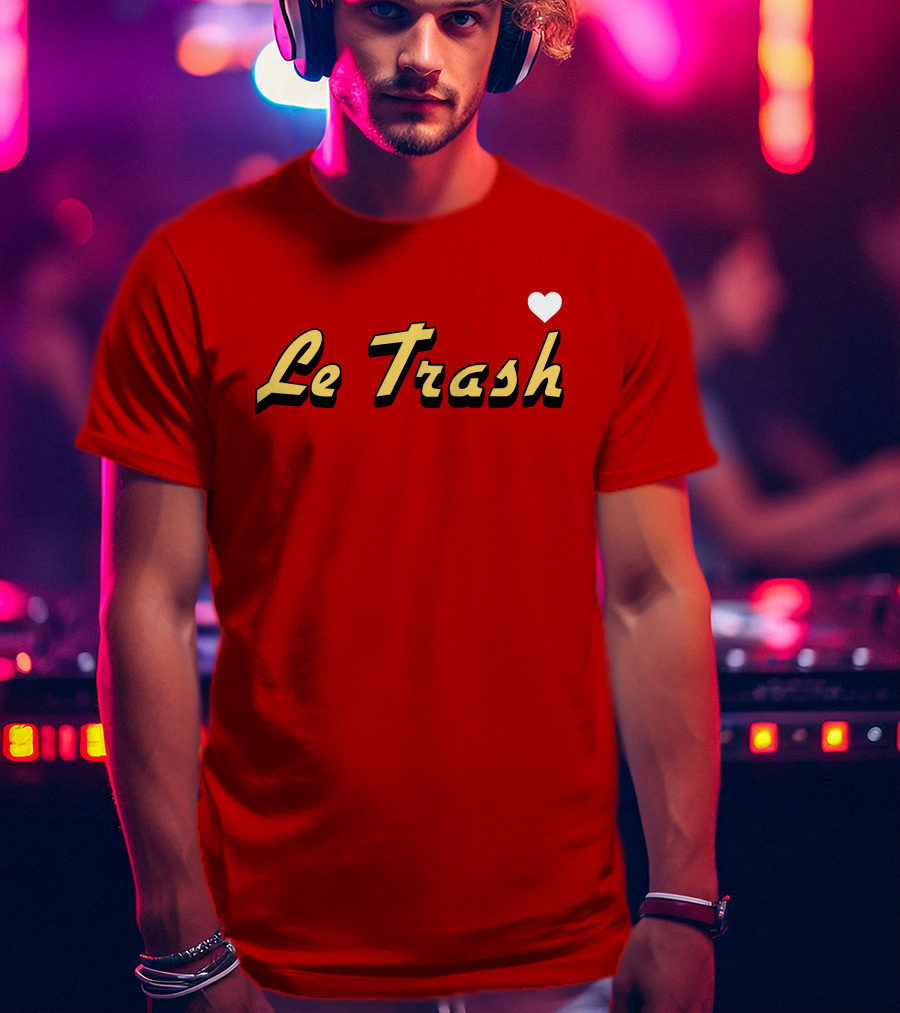 Le Trash Prime Video Fatin Jadmani Heart T-Shirt