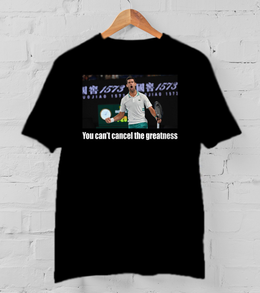 You Can't Cancel The Greatness Tennis Champion T-Shirt