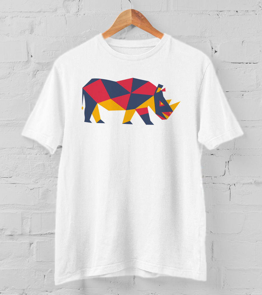 Kevin Pietersen Sorai Shop Rhino Geometric Multicolor T-Shirt