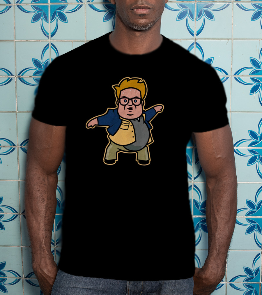 Jon Sciambi Fat Guy In A Little Coat Chris Farley Homage T-Shirt