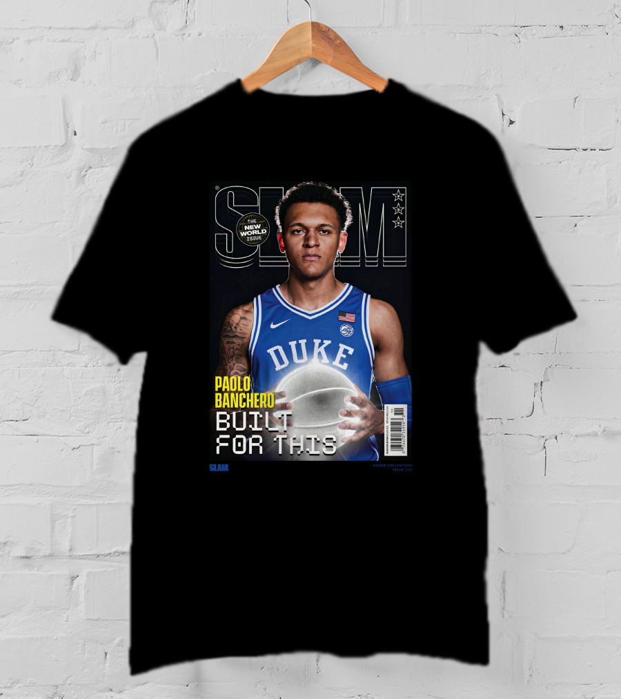 Slam Cover Paolo Banchero Duke Built For This New World Issue T-Shirt