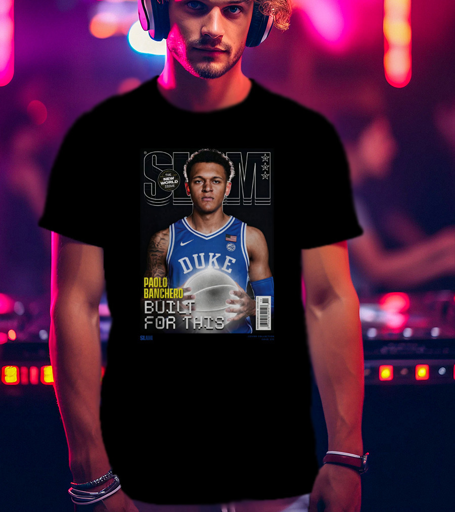 Slam Cover Paolo Banchero Duke Built For This New World Issue T-Shirt
