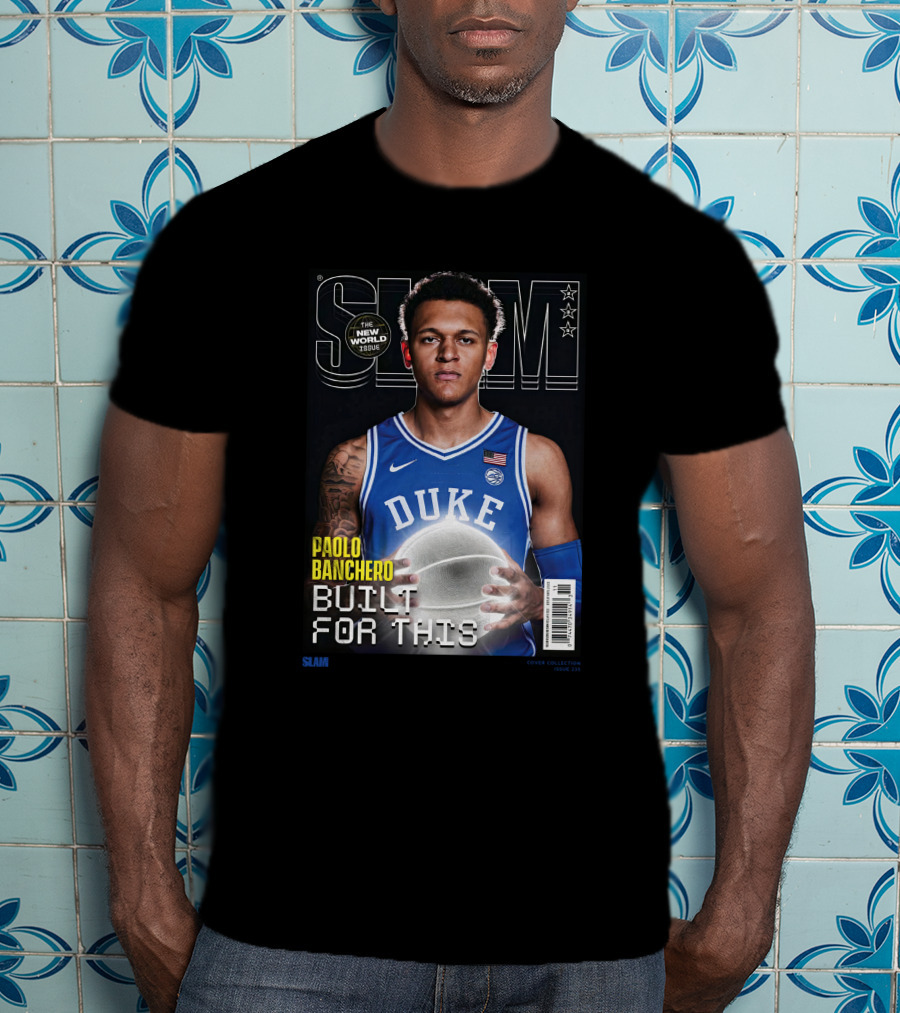 Slam Cover Paolo Banchero Duke Built For This New World Issue T-Shirt