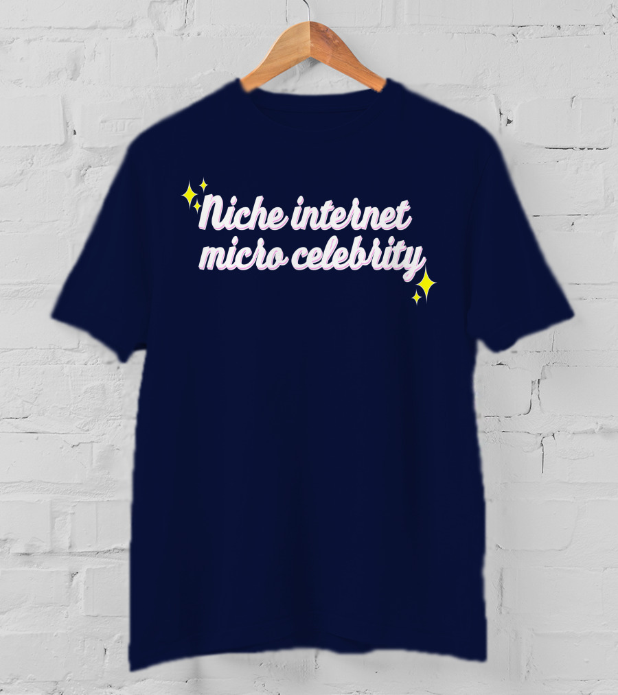 Niche Internet Micro Celebrity Srishtigargg Sparkling Text T-Shirt
