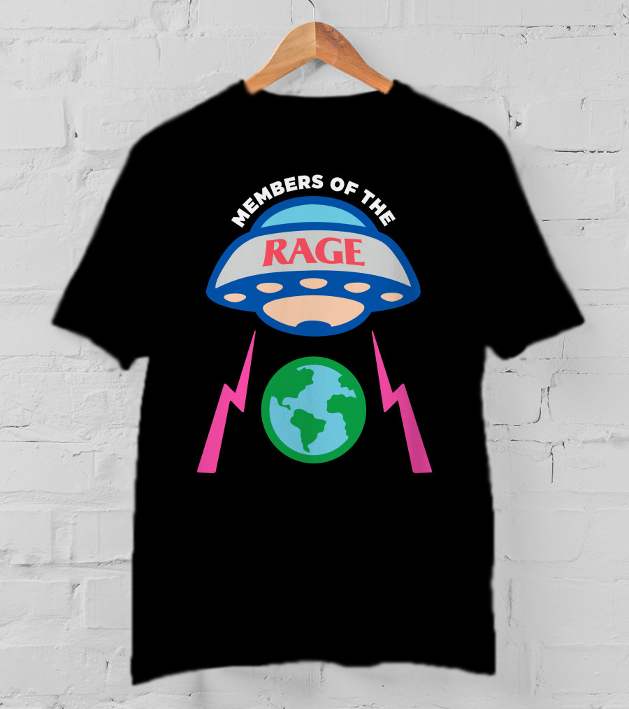 Members Of The Rage UFO Earth Lightning Bolt Kid Cudi T-Shirt