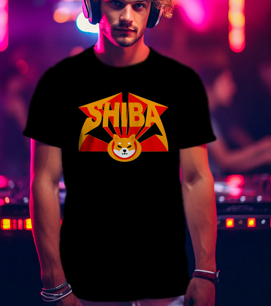 SHIBA Decentralized Merch Rockstar Shiba Steven Cooper T-Shirt