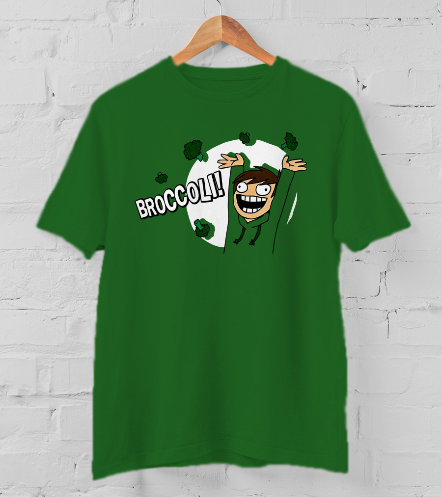 Eddsworld Broccoli Enthusiastic Character T-Shirt