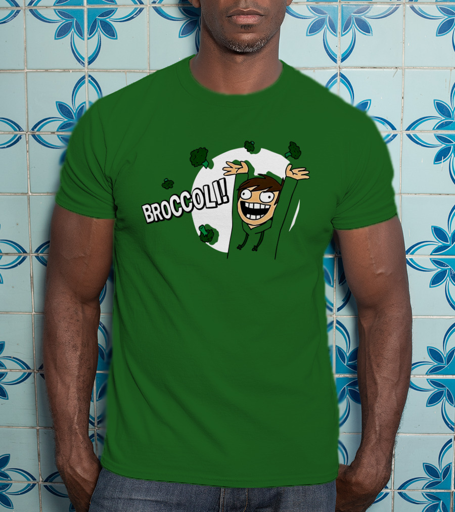 Eddsworld Broccoli Enthusiastic Character T-Shirt