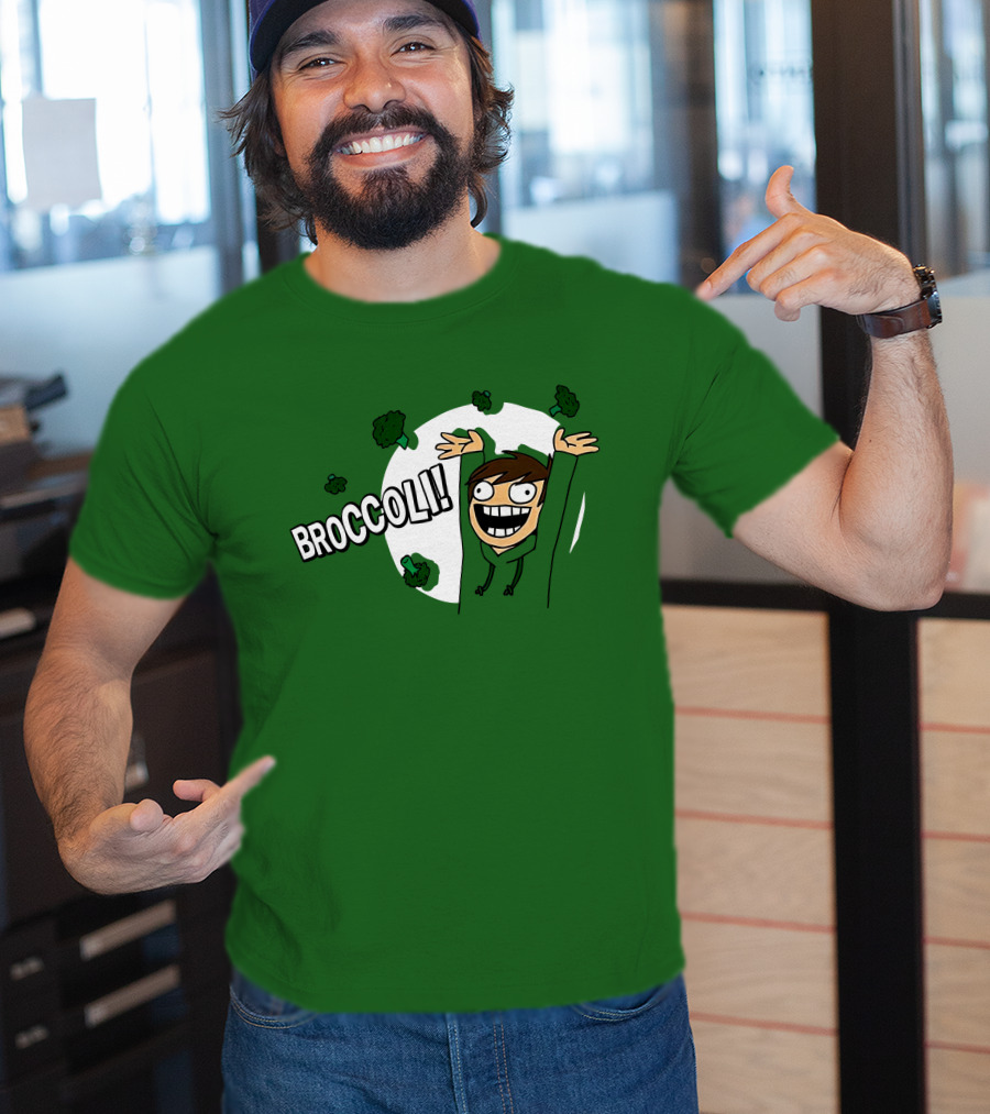Eddsworld Broccoli Enthusiastic Character T-Shirt