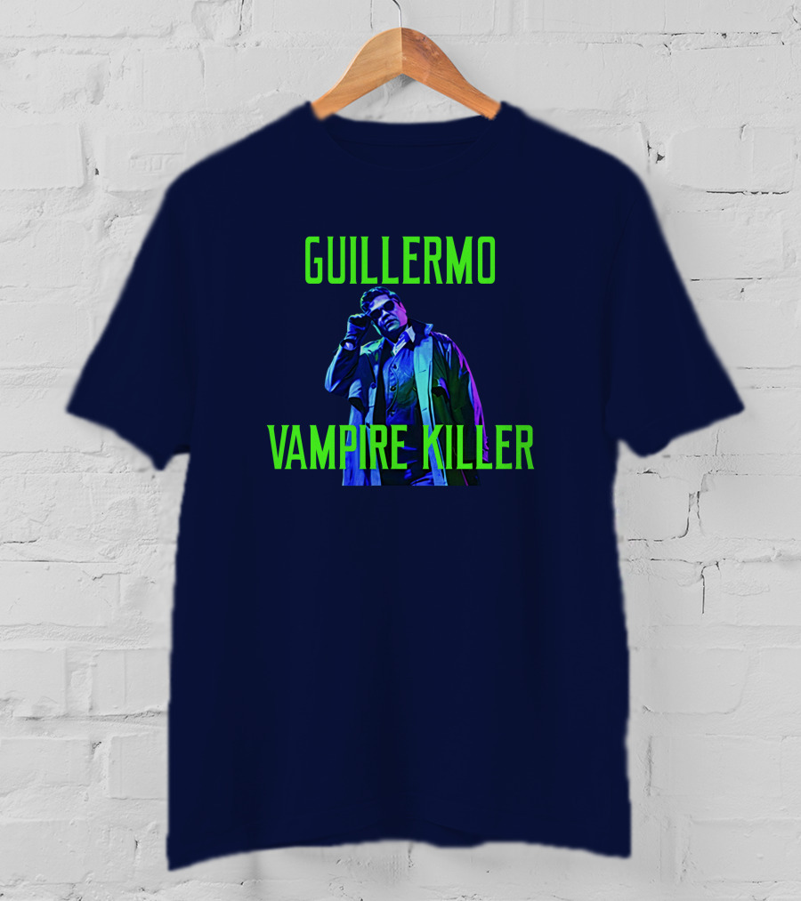 Guillermo Vampire Killer Harvey Guillen Neon Jacket Pose T-Shirt