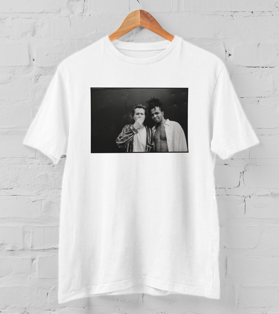Jeffrey Wright Basquiat Two Gordons 1995 Gotham City Pass The Light Iconic Portrait Black And White Photography T-Shirt