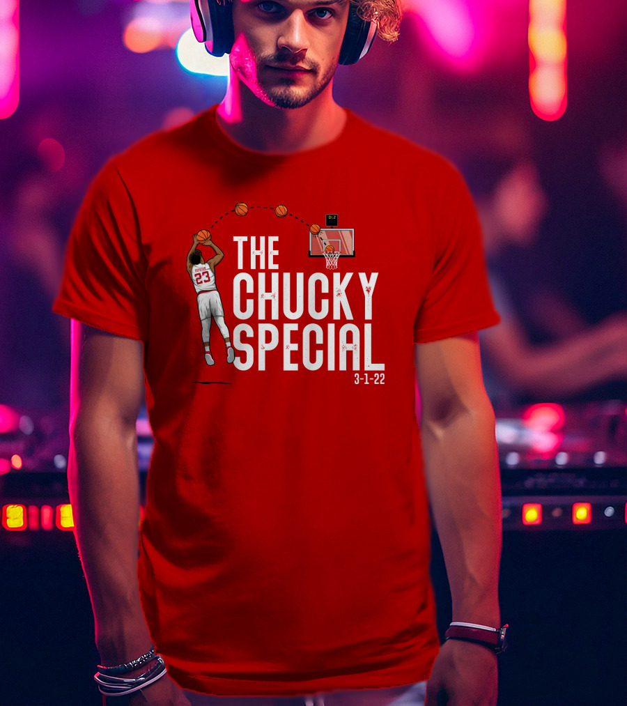 Chucky Hepburn The Chucky Special Basketball Shot 3-1-22 The Players Trunk Merch T-Shirt