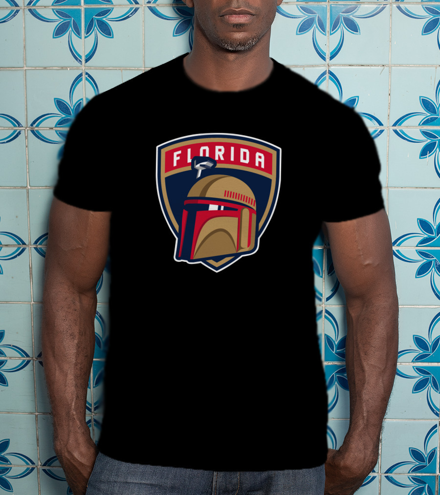 Boba Fett Florida Panthers Crossover T-Shirt