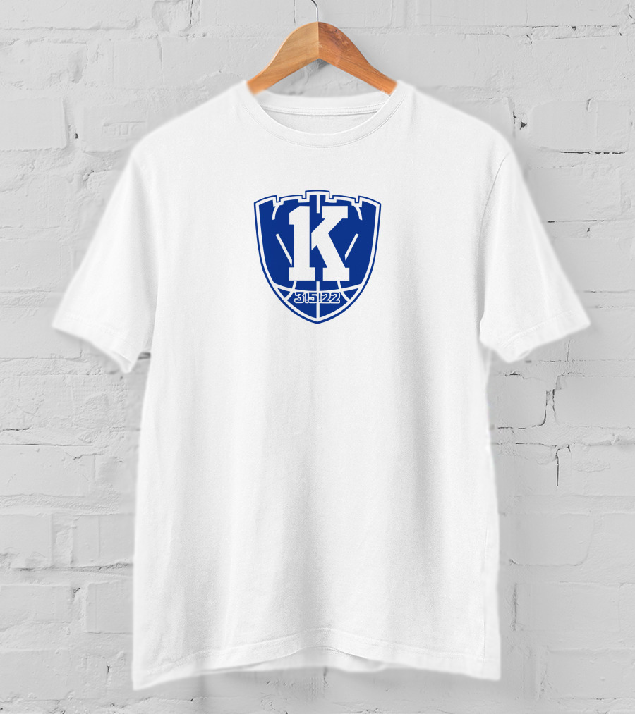 Coach K 35 22 Shield Logo North Carolina T-Shirt