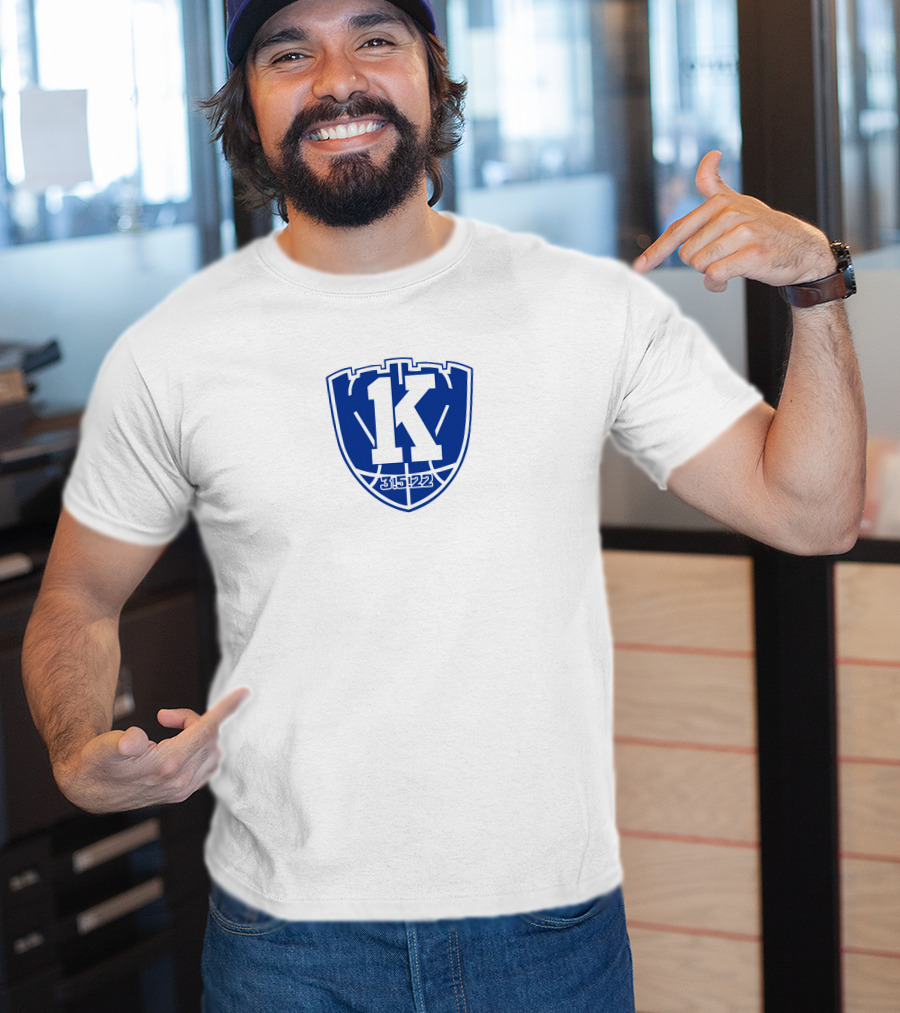 Coach K 35 22 Shield Logo North Carolina T-Shirt