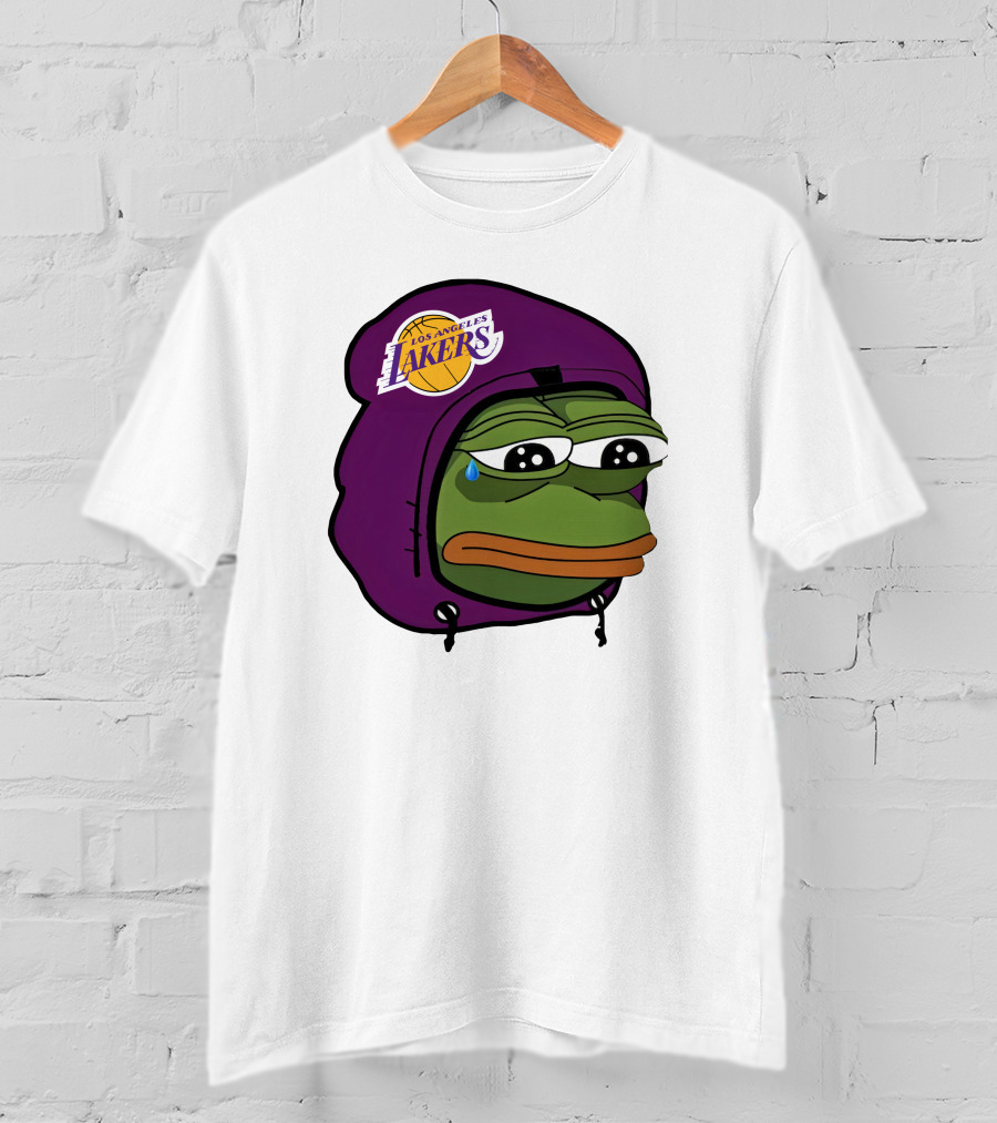 Lakeshowyo Los Angeles Lakers Fan Sad Pepe T-Shirt