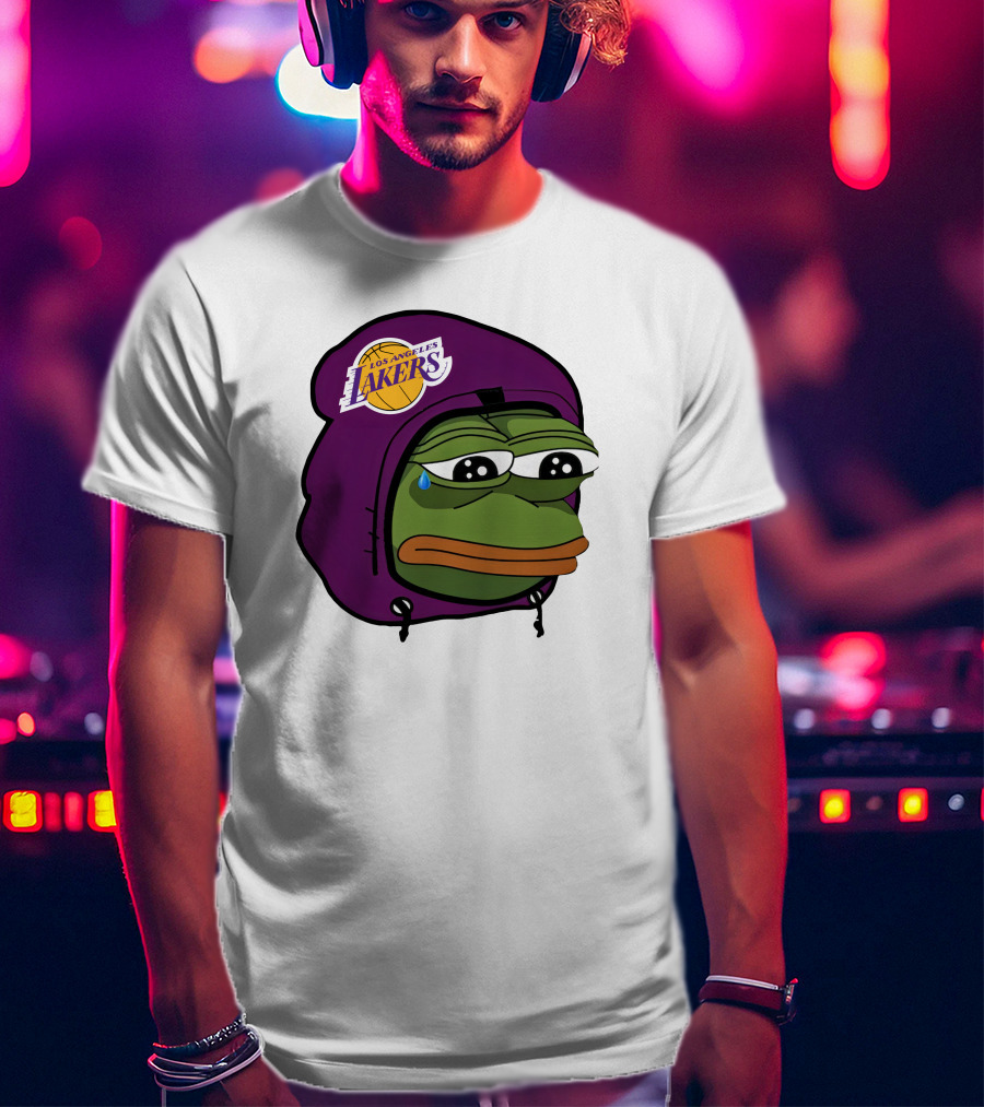 Lakeshowyo Los Angeles Lakers Fan Sad Pepe T-Shirt