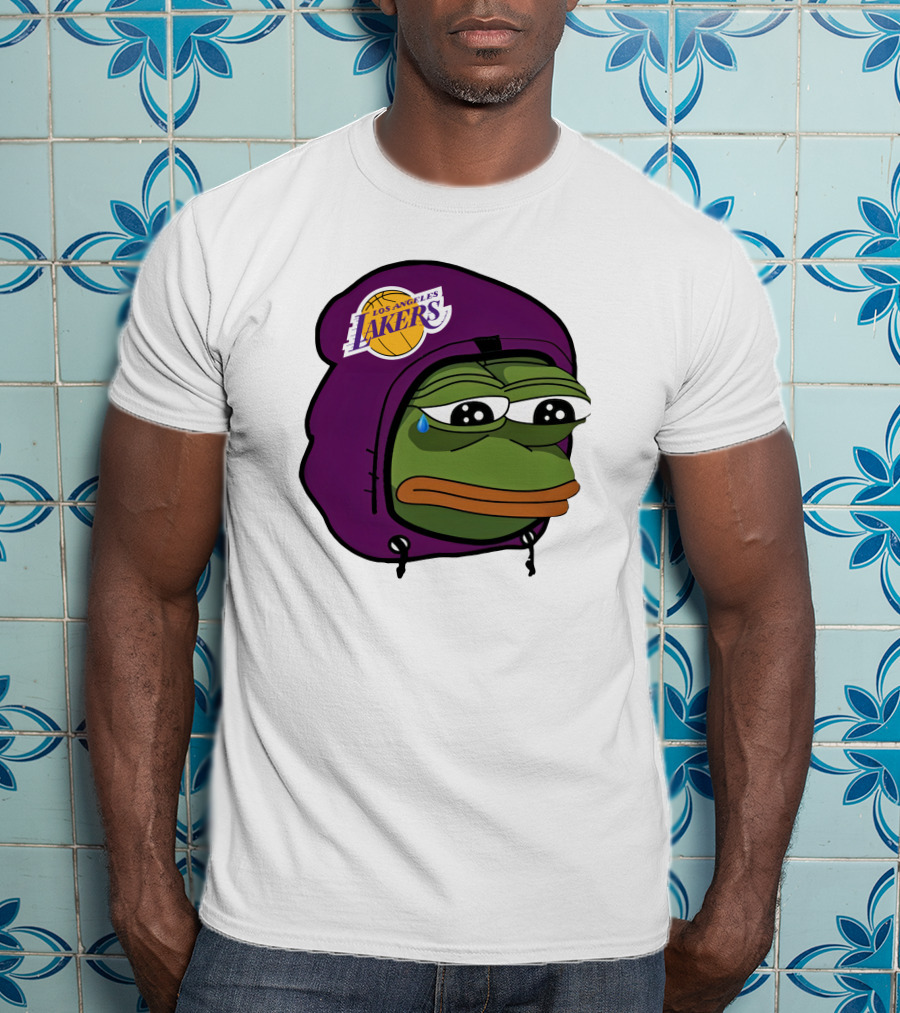 Lakeshowyo Los Angeles Lakers Fan Sad Pepe T-Shirt