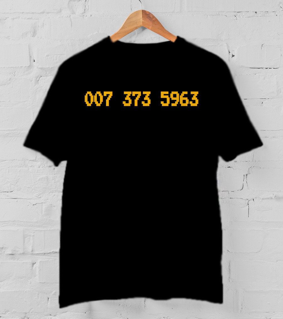 Sal Vulcano 007 373 5963 Code Prince Herb Pixelated Numbers T-Shirt