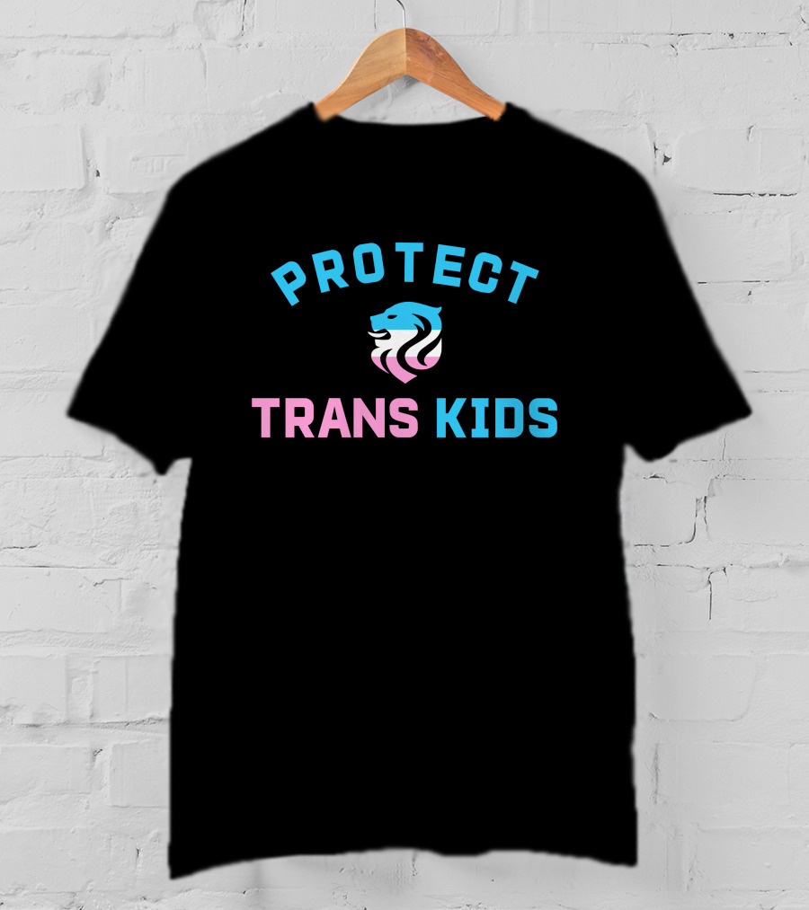 Protect Trans Kids Ol Reign Susie Rantz Kryptobanana Lion T-Shirt