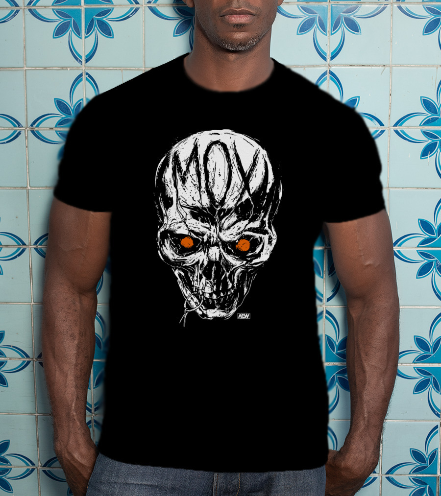 All Elite Wrestling AEW Jon Moxley MOX Skull Art Merch T-Shirt