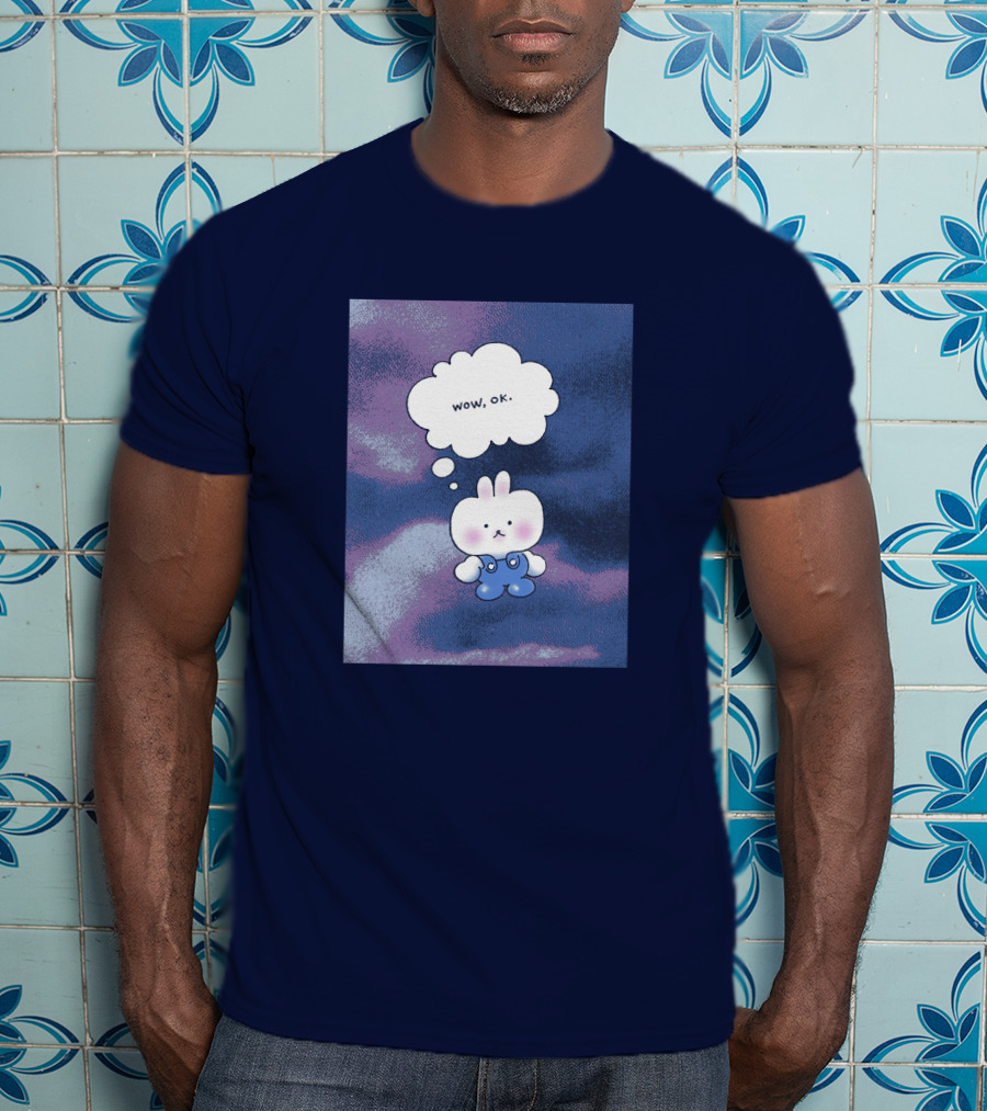 The Yetee Merch Wow Ok Thought Bubble Character T-Shirt