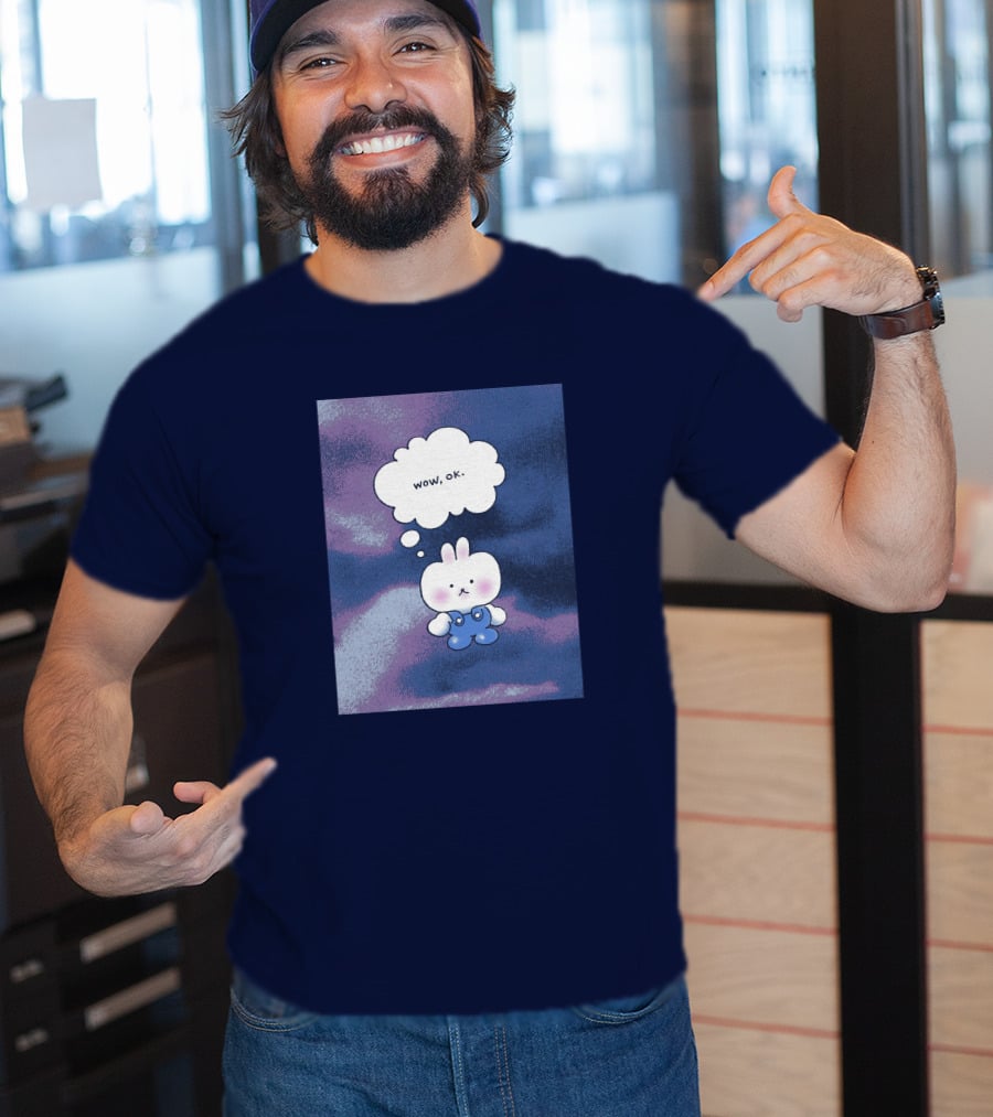 The Yetee Merch Wow Ok Thought Bubble Character T-Shirt