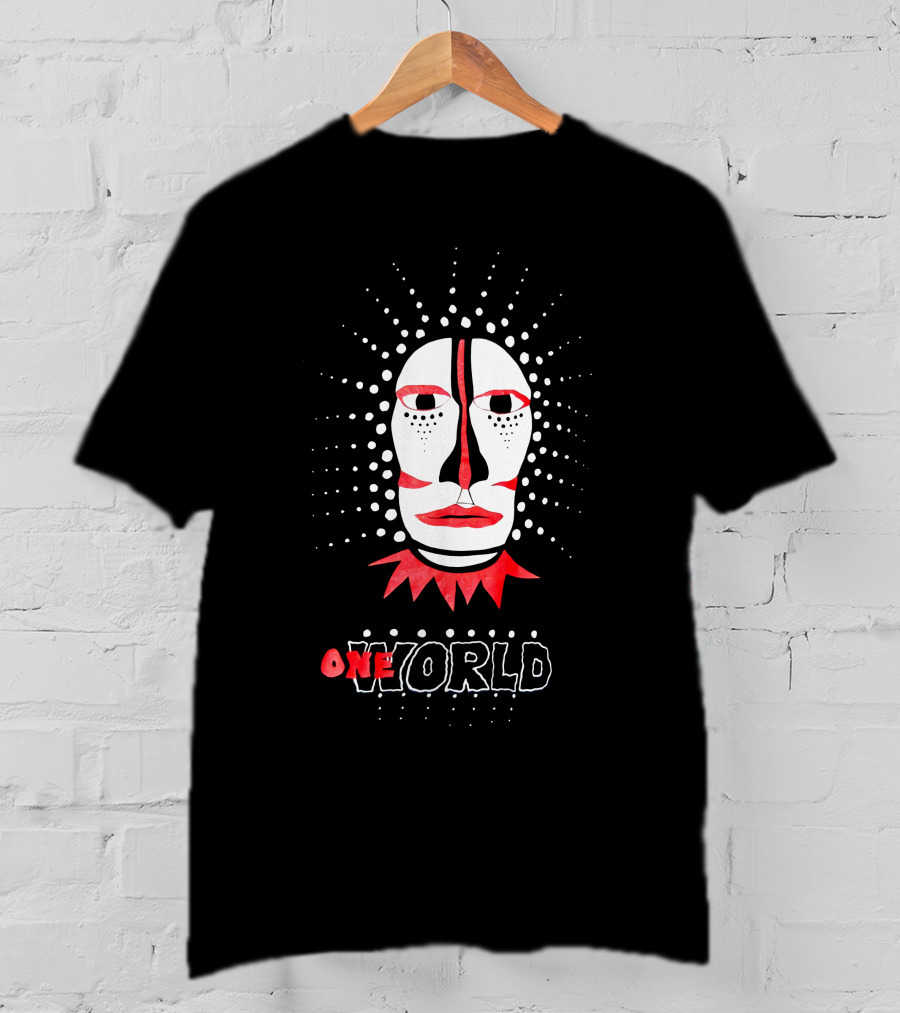 90s Johnny Clegg Savuka One World Face T-Shirt