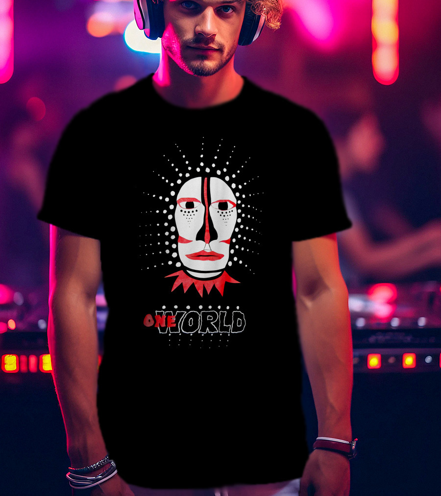 90s Johnny Clegg Savuka One World Face T-Shirt