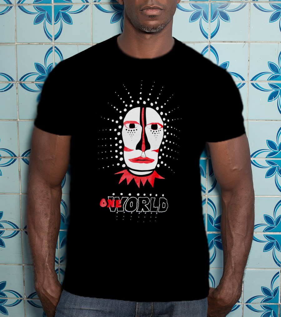 90s Johnny Clegg Savuka One World Face T-Shirt