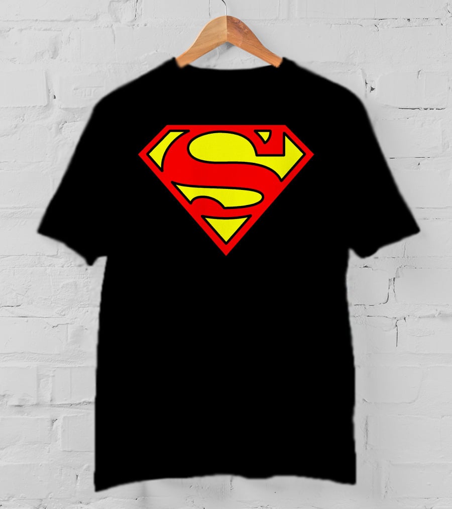 DC Comics Womens Superman Varsity Football S Shield T-Shirt