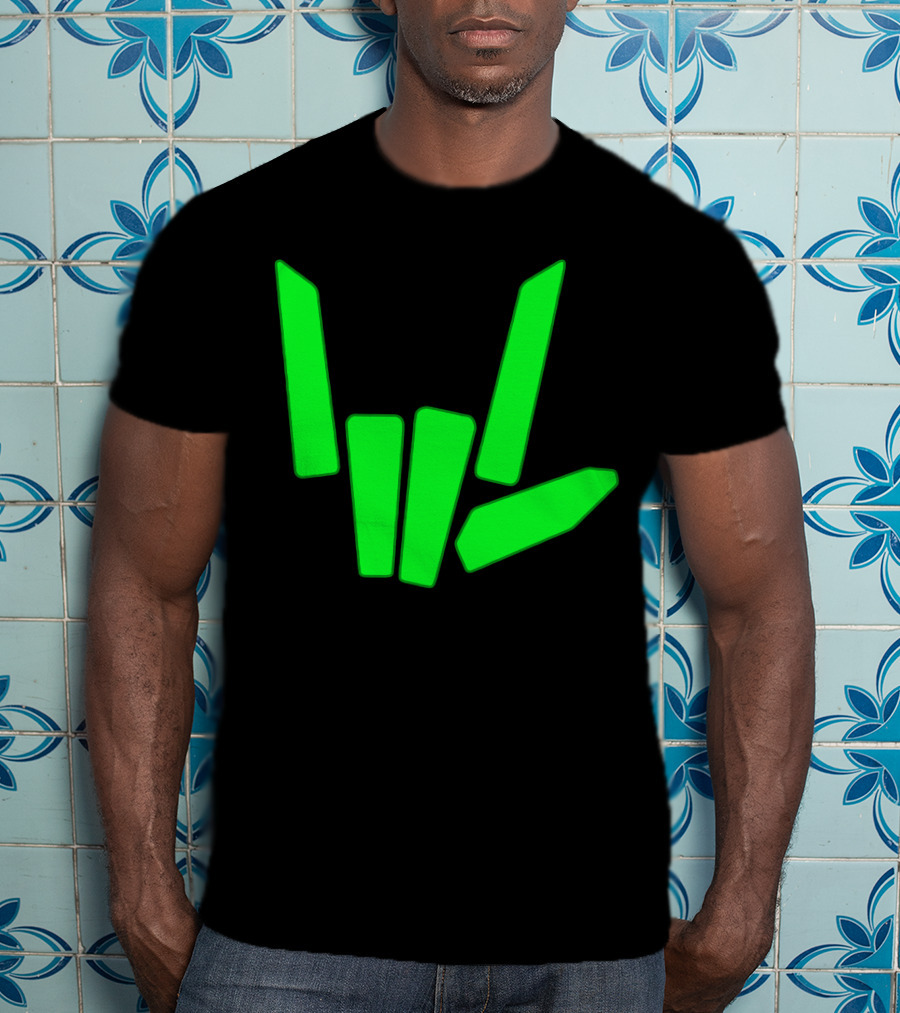 Original Share The Love Green Hand Sign Gesture T-Shirt