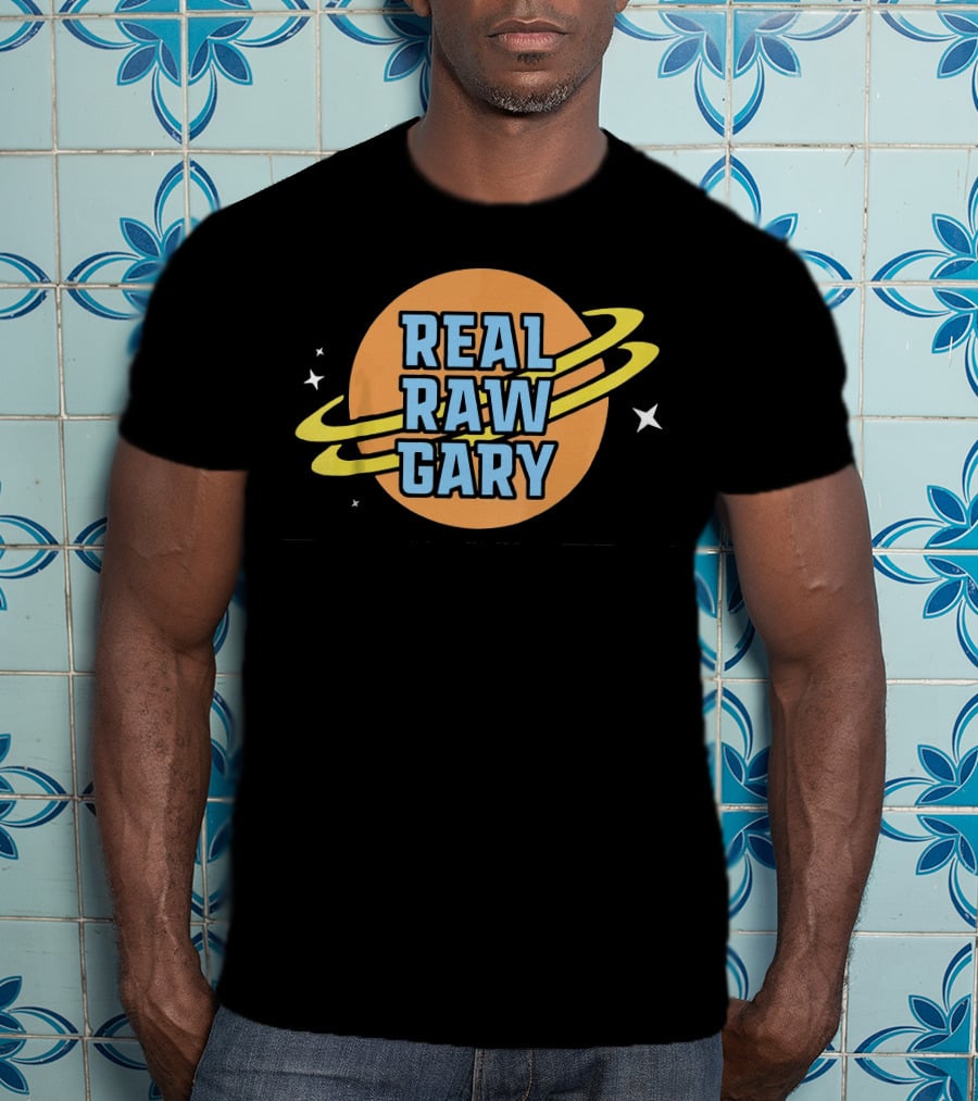 Real Raw Gary Saturn Space Rings T-Shirt