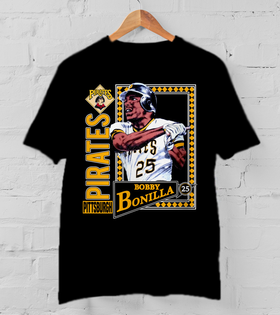 Pittsburgh Pirates Bobby Bonilla 25 Vintage 1991 Baseball T-Shirt