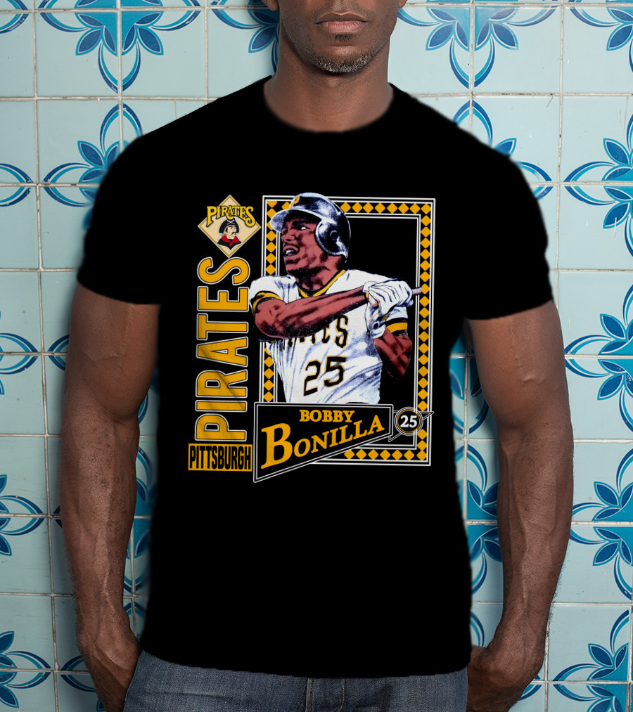 Pittsburgh Pirates Bobby Bonilla 25 Vintage 1991 Baseball T-Shirt