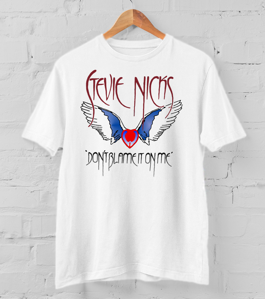 Stevie Nicks Don't Blame It On Me Winged Heart Design Vintage 1983 Wild Heart Tour T-Shirt