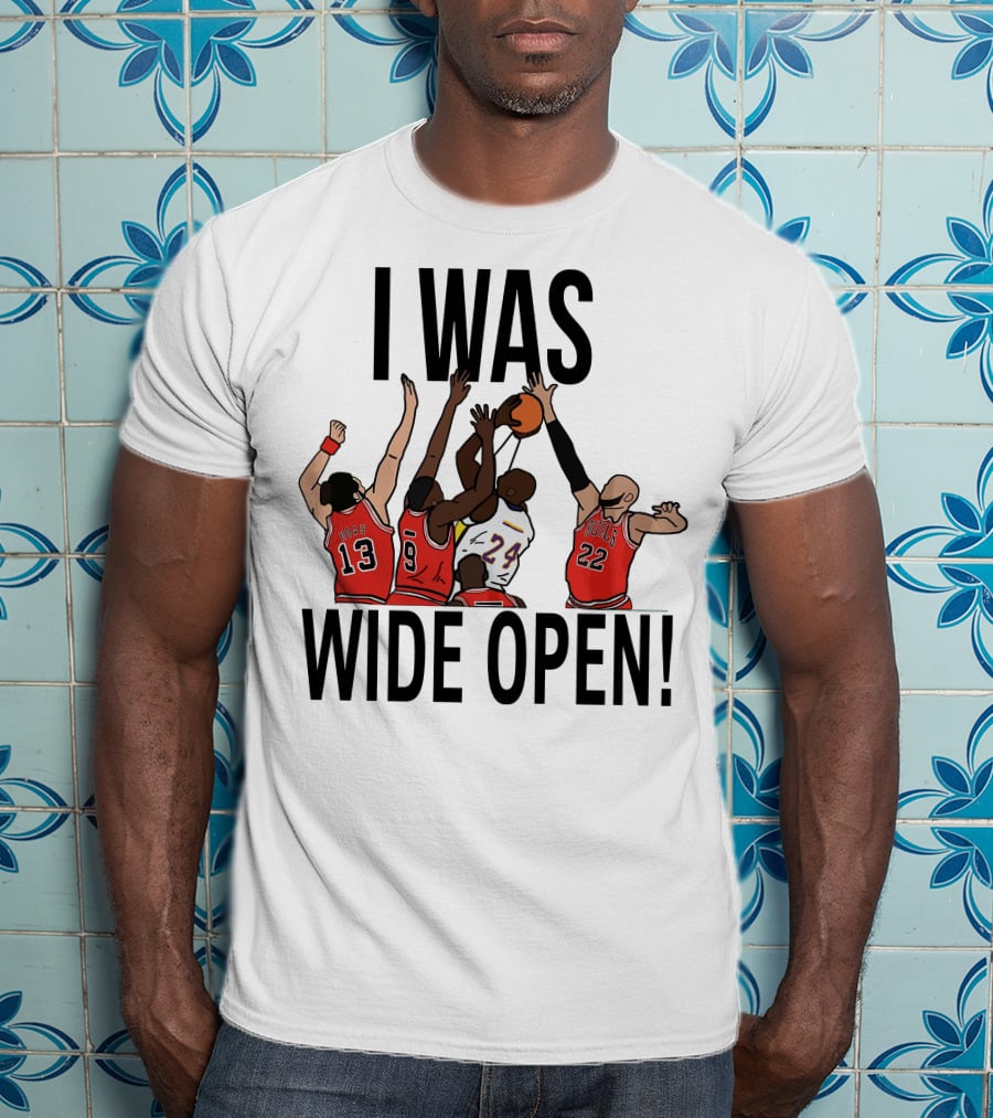 Kobe Bryant I Was Wide Open Basketball Bulls Lakers T-Shirt