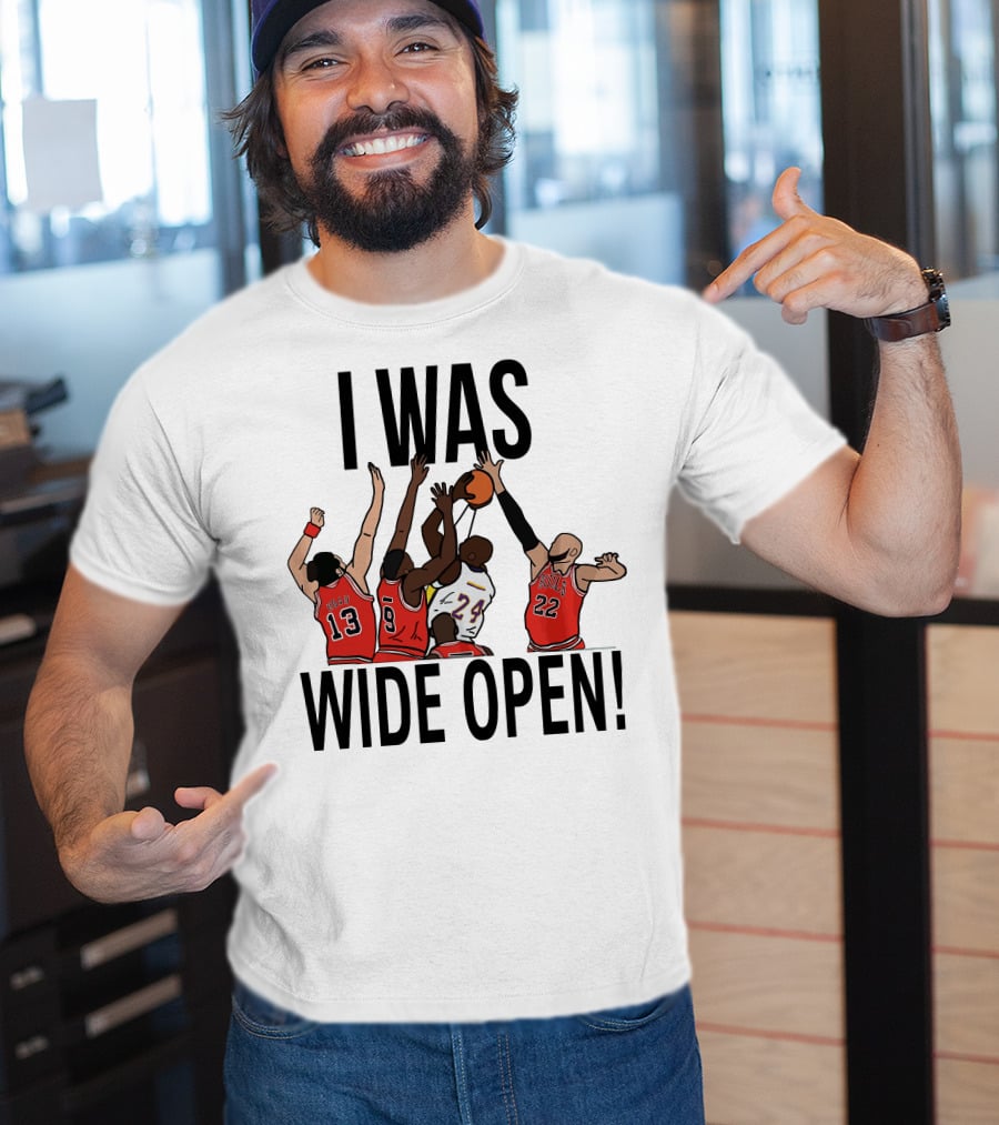 Kobe Bryant I Was Wide Open Basketball Bulls Lakers T-Shirt