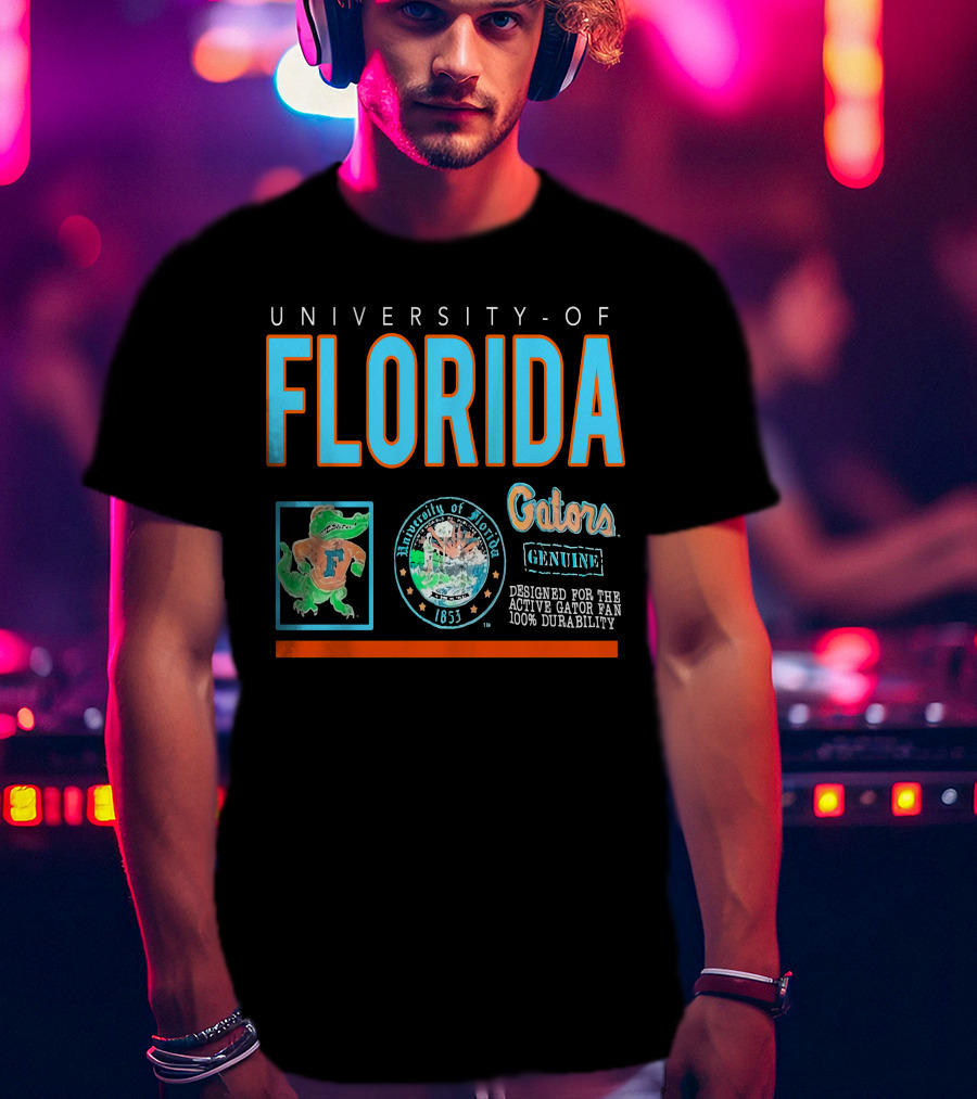 University Florida Gators Genuine Active Fan 100% Durability 1853 T-Shirt