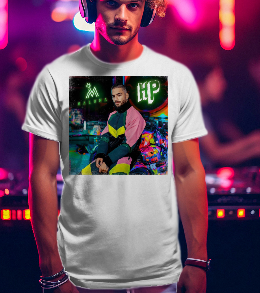 HP Maluma Neon Style Bright Colors T-Shirt