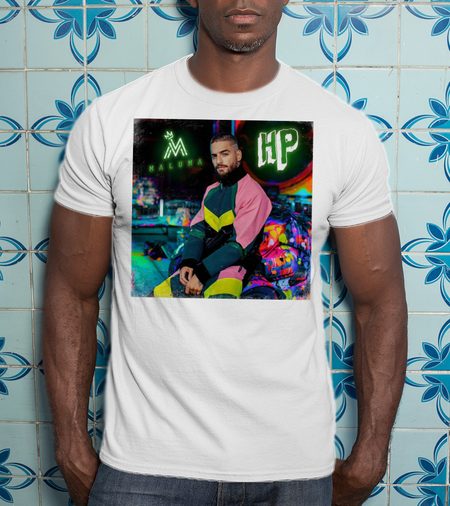 HP Maluma Neon Style Bright Colors T-Shirt