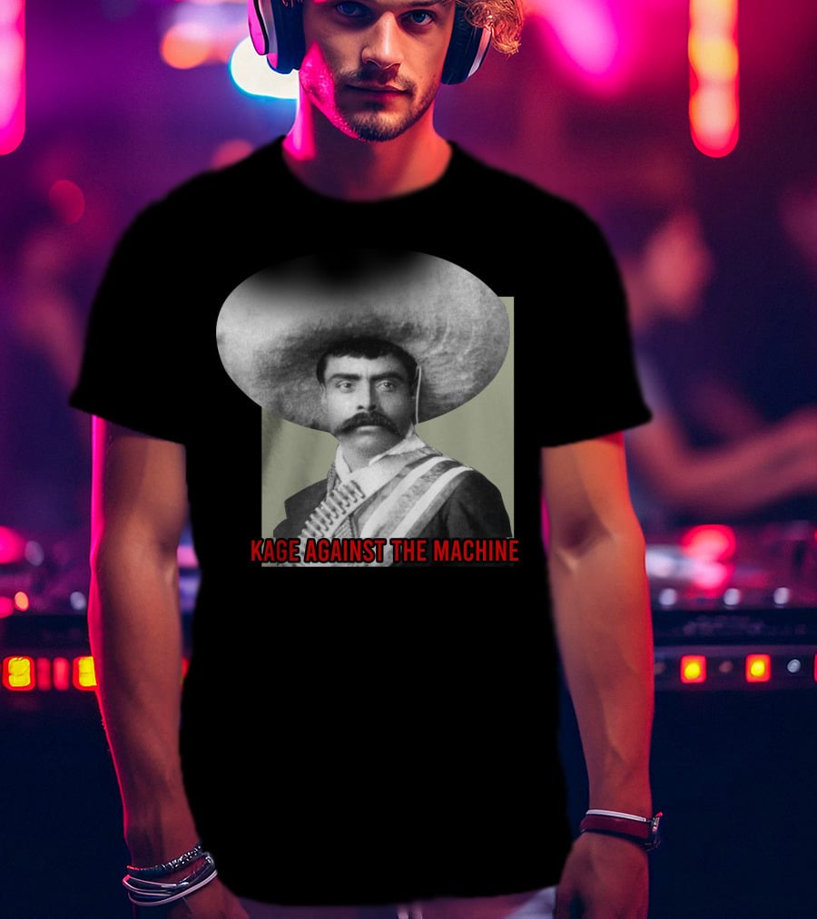 Kage Against The Machine Emiliano Zapata Giant Concert T-Shirt