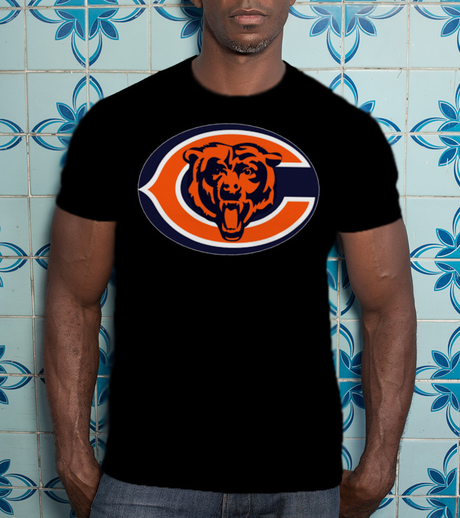 Chicago Bears Football Team Iconic Logo Bear Head T-Shirt
