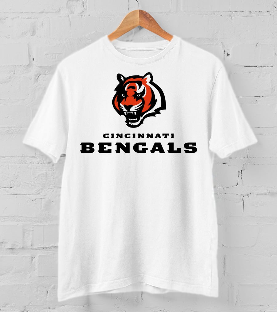 Cincinnati Bengals Tiger Logo NFL Football Team T-Shirt