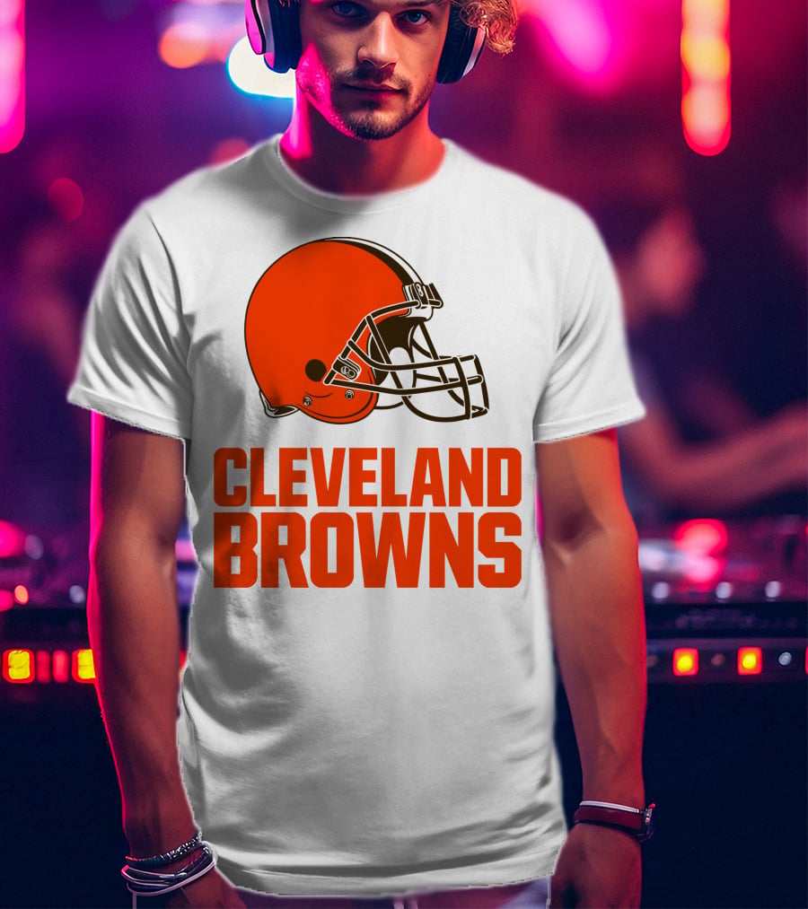 Cleveland Browns Football Team Helmet T-Shirt