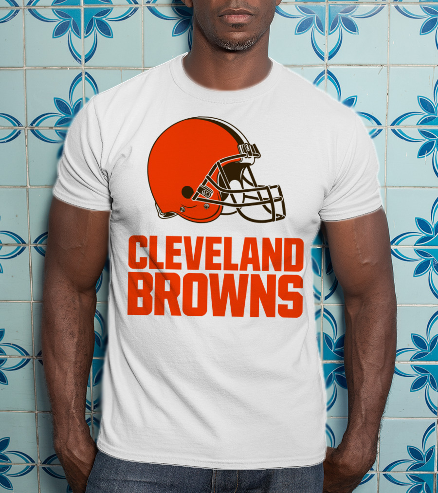 Cleveland Browns Football Team Helmet T-Shirt