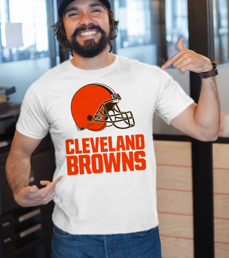 Cleveland Browns Football Team Helmet T-Shirt